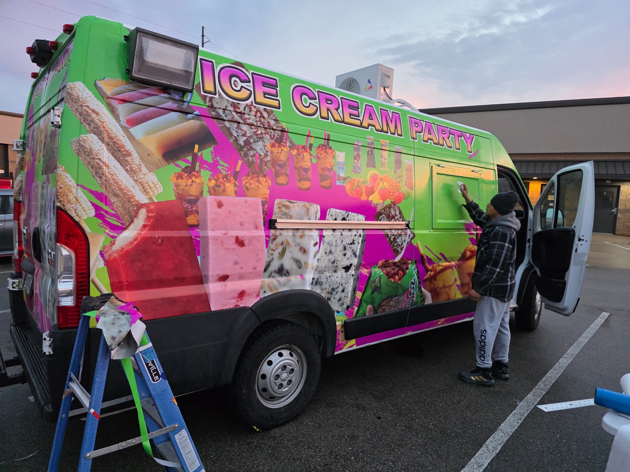 Wrap de van de helados